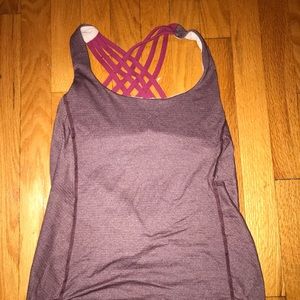 Lulu lemon tank, Criss-cross and low scoop back